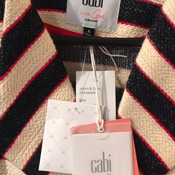 Cabi red white and blue blazer. New with tags sz 6 - Picture 4 of 4